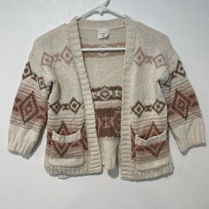 Abercrombie Kids Tribal Knit Cardigan | Size 5/6 | Fall Sweater